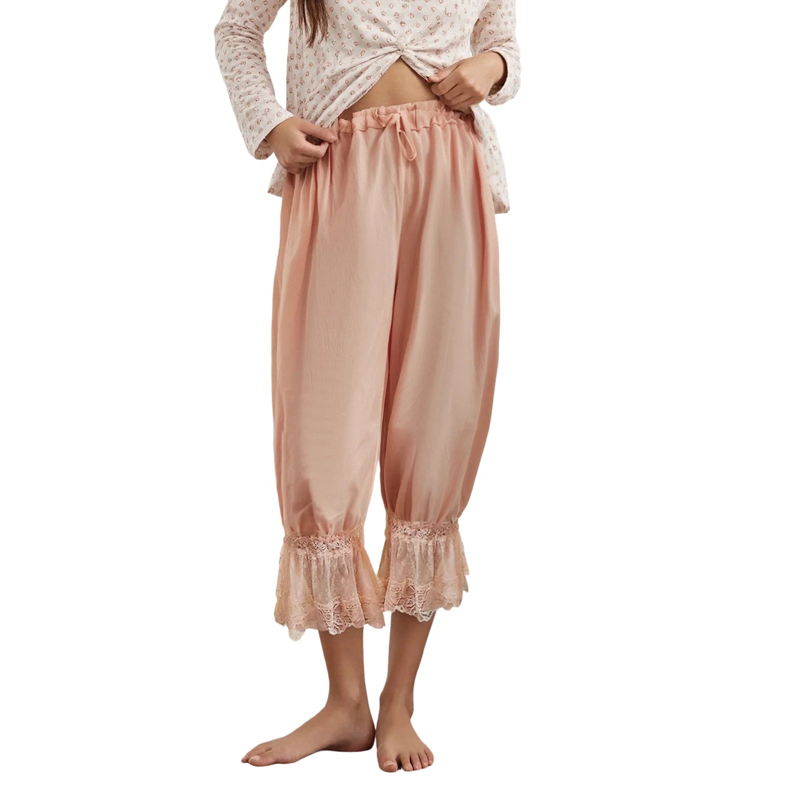 Bloomers med spetsvolanger