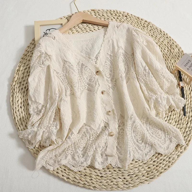 Romantisk kimono med broderier